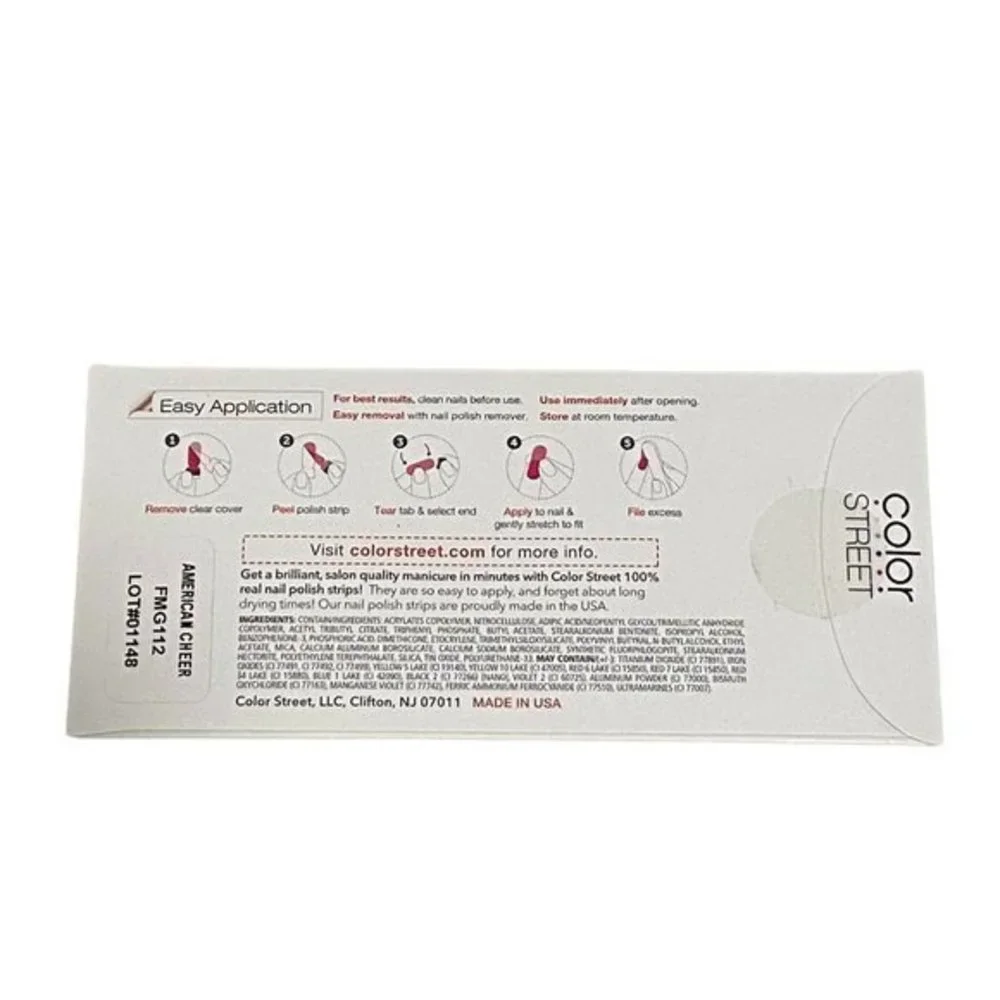 Color Street American Cheer Nail Strips‎ NWT Retired